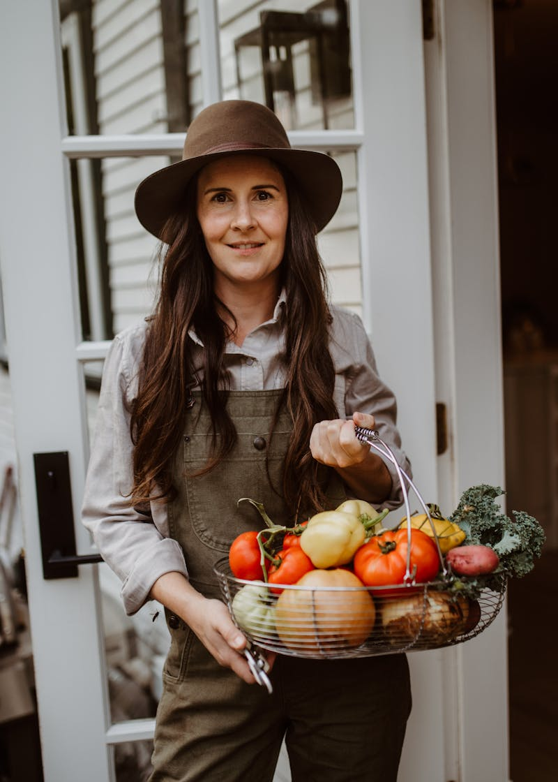 Autumn vegetable harvest
